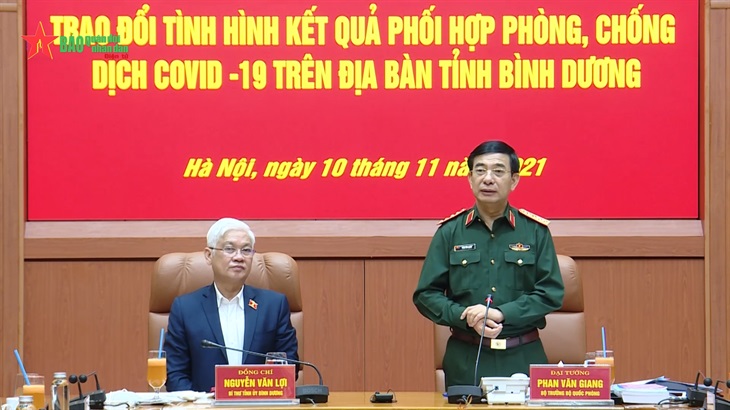 Quân đội đã giúp đỡ Bình Dương với trách nhiệm cao nhất trong phòng, chống dịch Covid-19