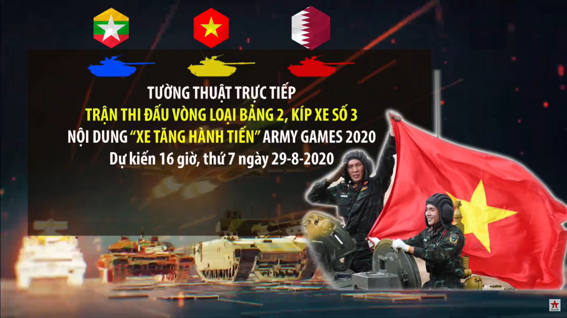 Tường thuật trực tiếp kíp xe số 3, Đội tuyển Xe tăng Quân đội nhân dân Việt Nam thi đấu tại Army Games 2020