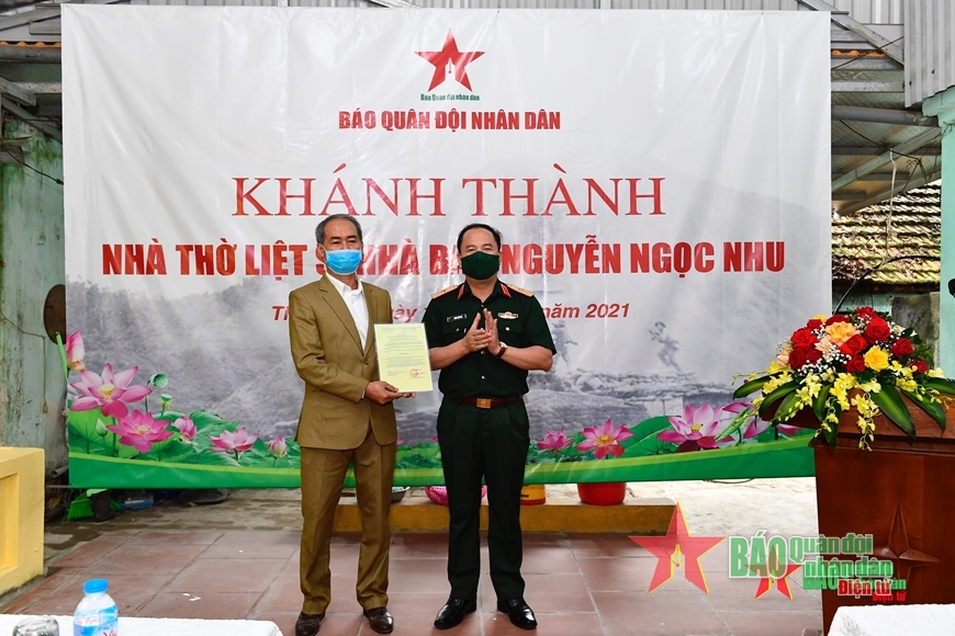 Báo Quân đội nhân dân khánh thành nhà thờ liệt sĩ, nhà báo Nguyễn Ngọc Nhu
