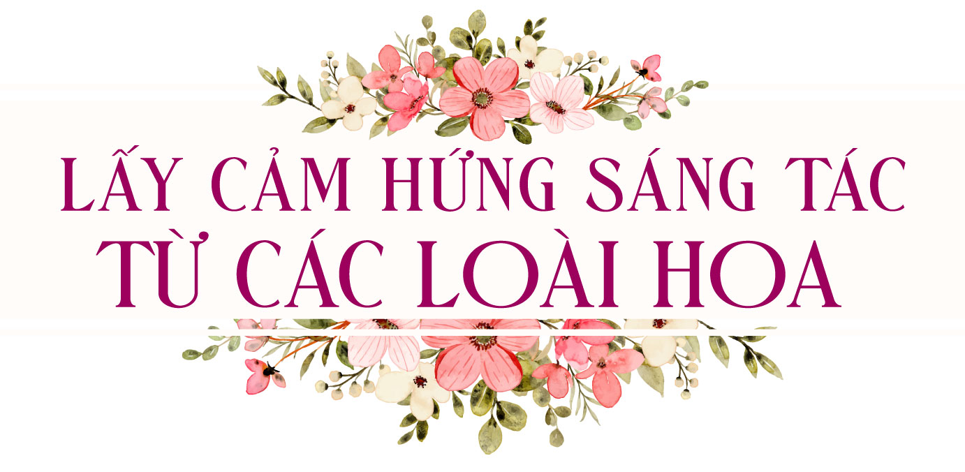 Nhà thiết kế đưa tâm hồn các loài hoa lên áo dài Việt Nam