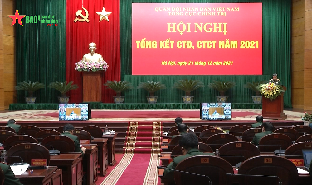 Hội nghị tổng kết công tác đảng, công tác chính trị toàn quân năm 2021