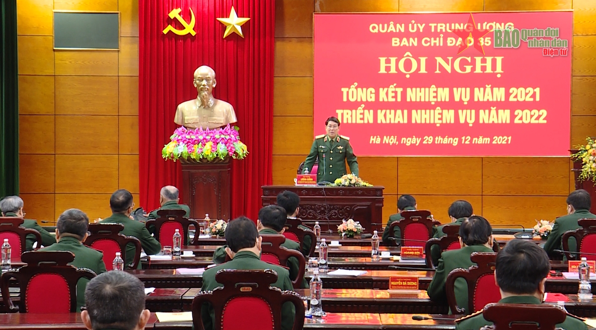 Đại tướng Lương Cường chủ trì Hội nghị tổng kết nhiệm vụ của Ban Chỉ đạo 35 Quân ủy Trung ương