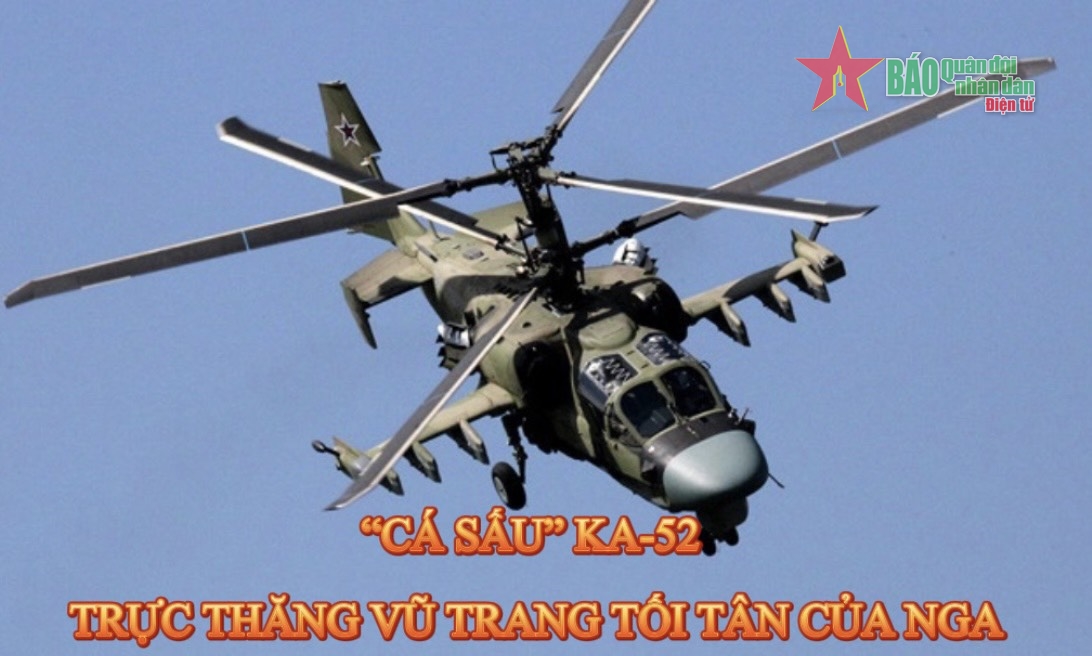 “Cá sấu” Ka-52 – Trực thăng vũ trang tối tân của Không quân Nga