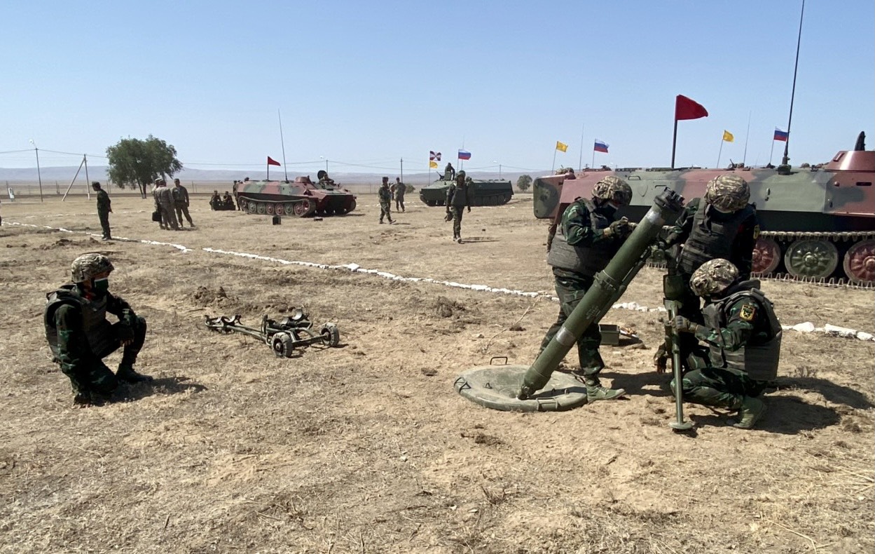 Đội tuyển Pháo binh tập luyện chuẩn bị tranh tài tại  Army Games 2021