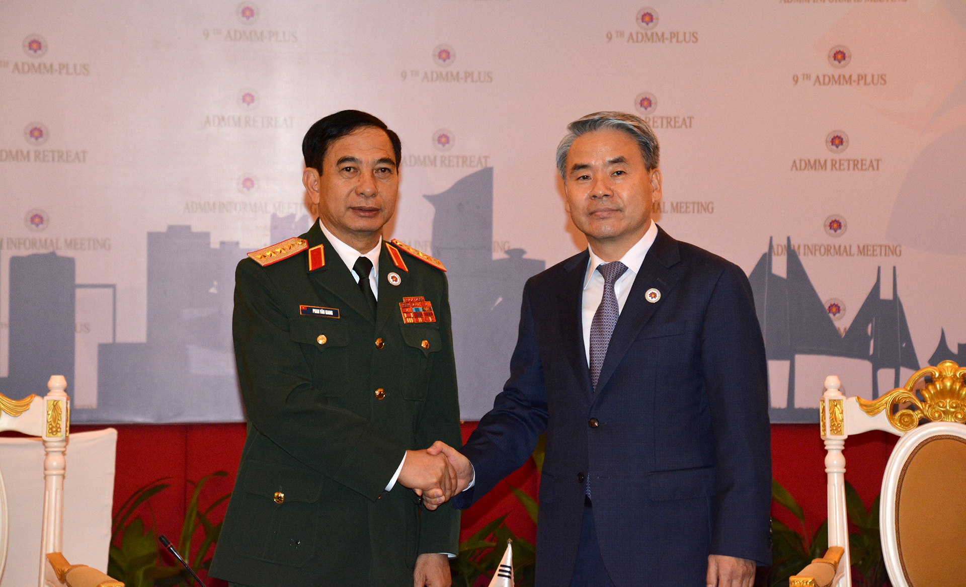 Hoạt động của Đại tướng Phan Văn Giang tại ADMM Hẹp và ADMM lần thứ 9