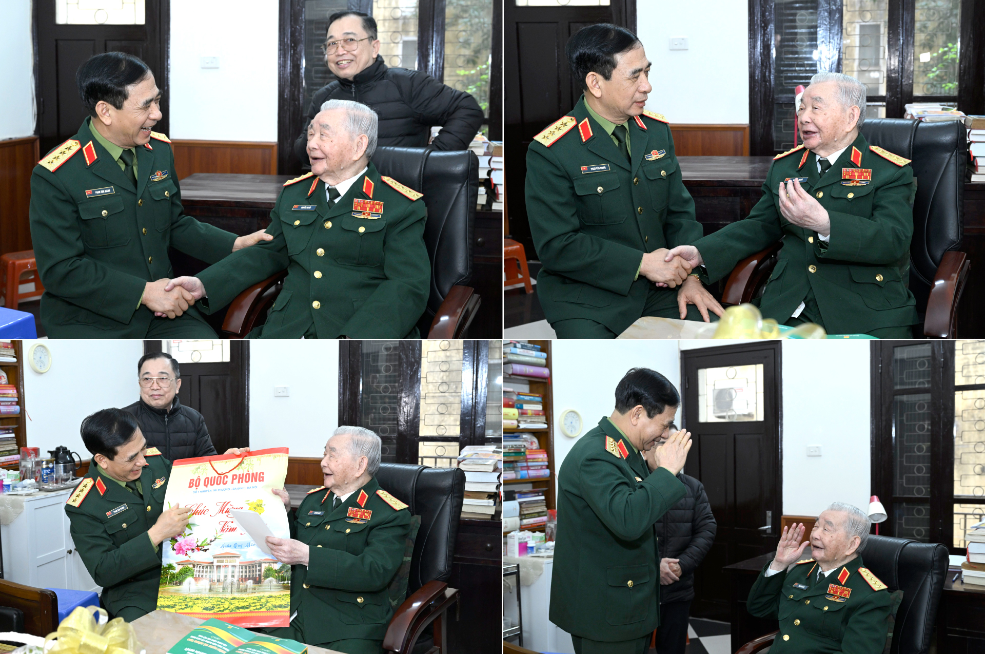 Đại tướng Phan Văn Giang thăm, tri ân nguyên lãnh đạo Quân đội và lão thành cách mạng