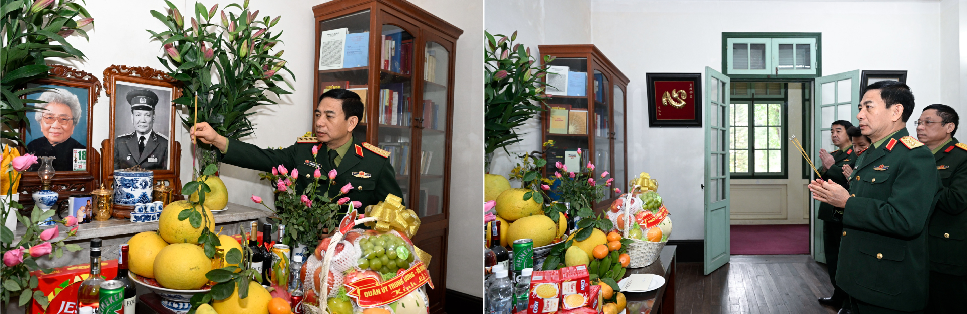 Đại tướng Phan Văn Giang thăm, tri ân nguyên lãnh đạo Quân đội và lão thành cách mạng