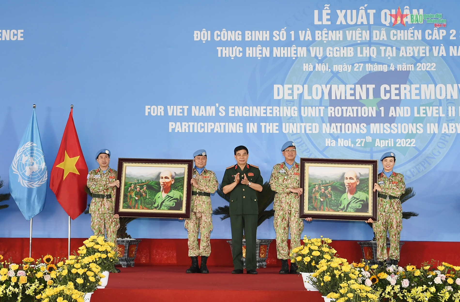 Chiến sĩ mũ nồi xanh Việt Nam xuất quân làm nhiệm vụ GGHB LHQ