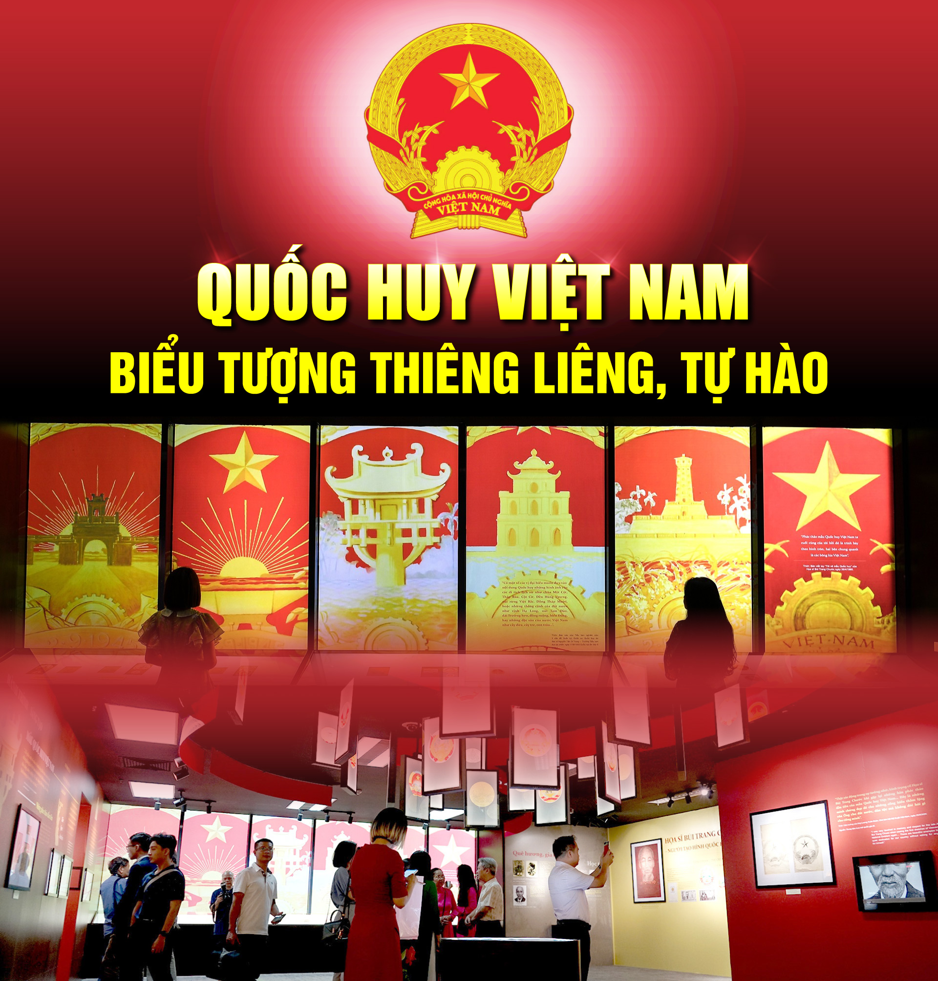 Quốc huy Việt Nam - biểu tượng thiêng liêng, tự hào