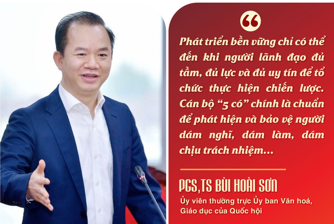 CÁN BỘ 5 CÓ TRONG THỜI KỲ TỰ CƯỜNG QUỐC GIA - Bài 1: Tư duy mới về cán bộ trong thời kỳ tự cường quốc gia