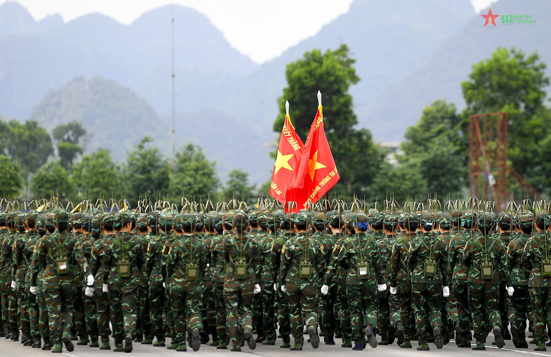Các khối diễu binh, diễu hành trong nhiệm vụ A80 hợp luyện lần thứ nhất