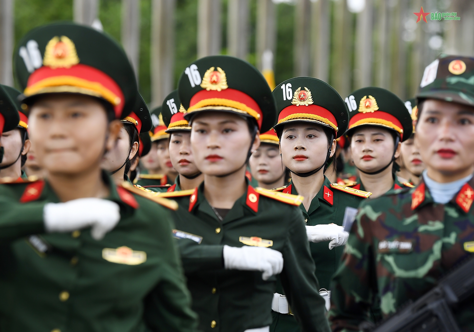Các khối diễu binh, diễu hành trong nhiệm vụ A80 hợp luyện lần thứ nhất