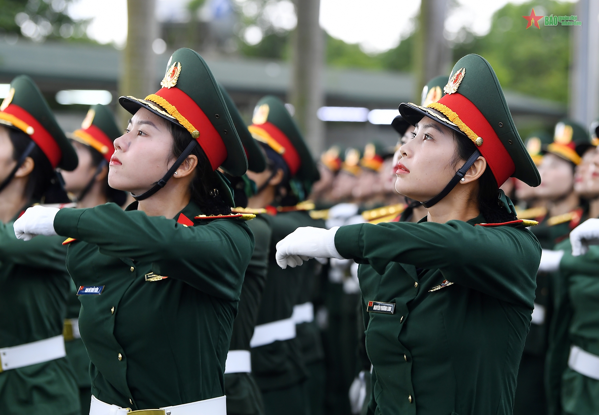 Các khối diễu binh, diễu hành trong nhiệm vụ A80 hợp luyện lần thứ nhất