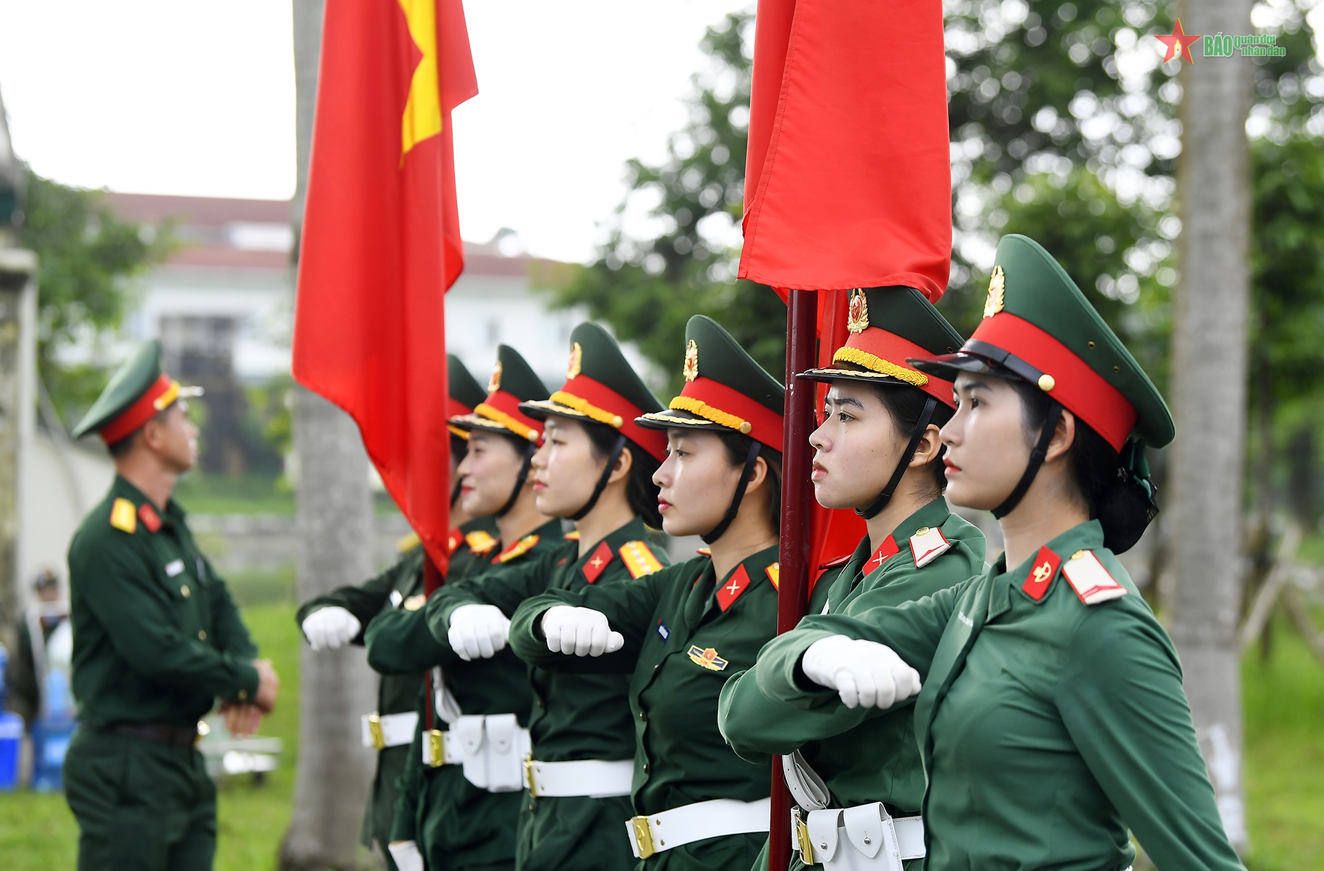 Các khối diễu binh, diễu hành trong nhiệm vụ A80 hợp luyện lần thứ nhất