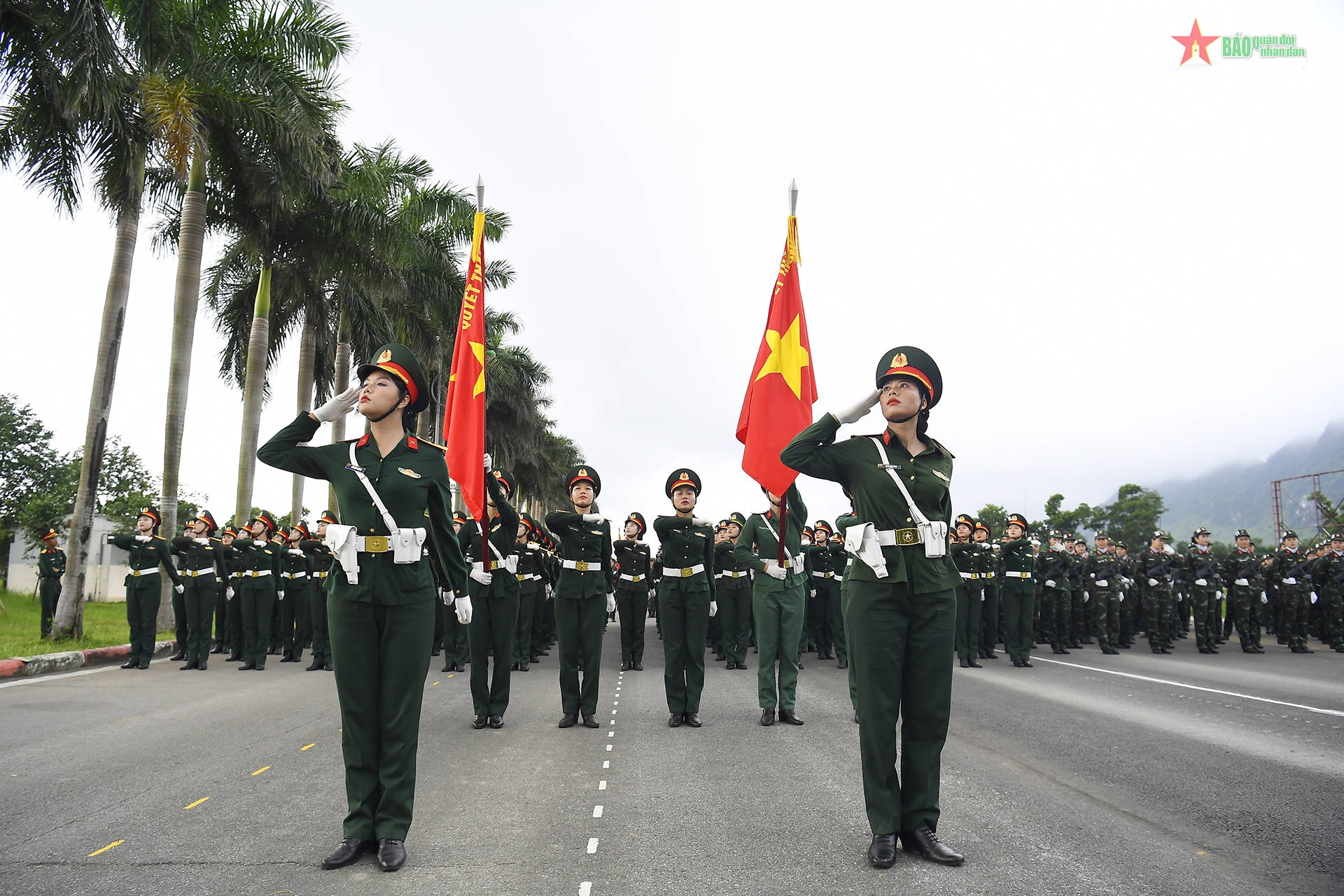 Các khối diễu binh, diễu hành trong nhiệm vụ A80 hợp luyện lần thứ nhất