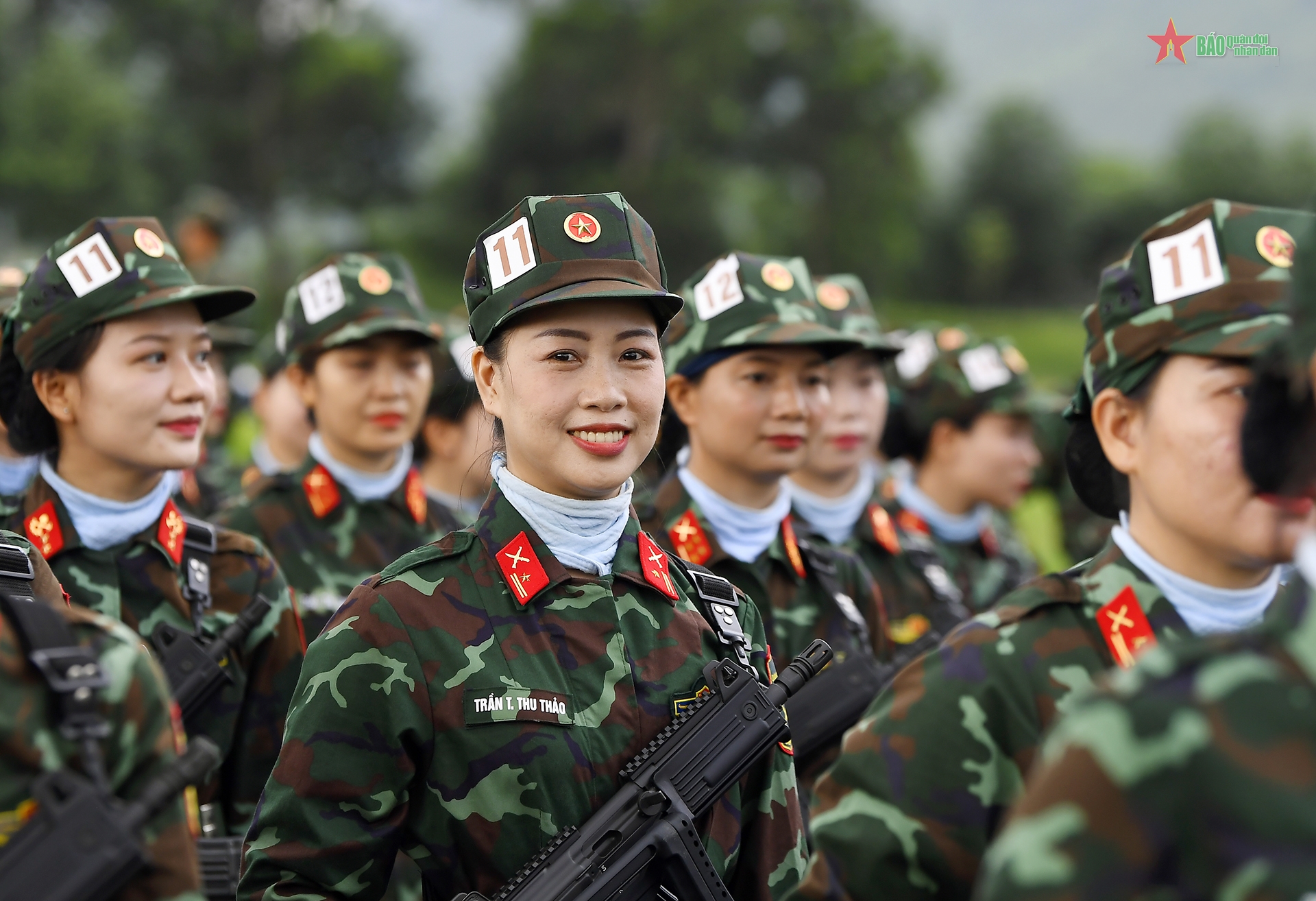 Các khối diễu binh, diễu hành trong nhiệm vụ A80 hợp luyện lần thứ nhất