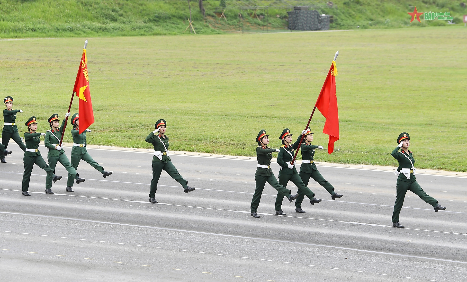 Các khối diễu binh, diễu hành trong nhiệm vụ A80 hợp luyện lần thứ nhất