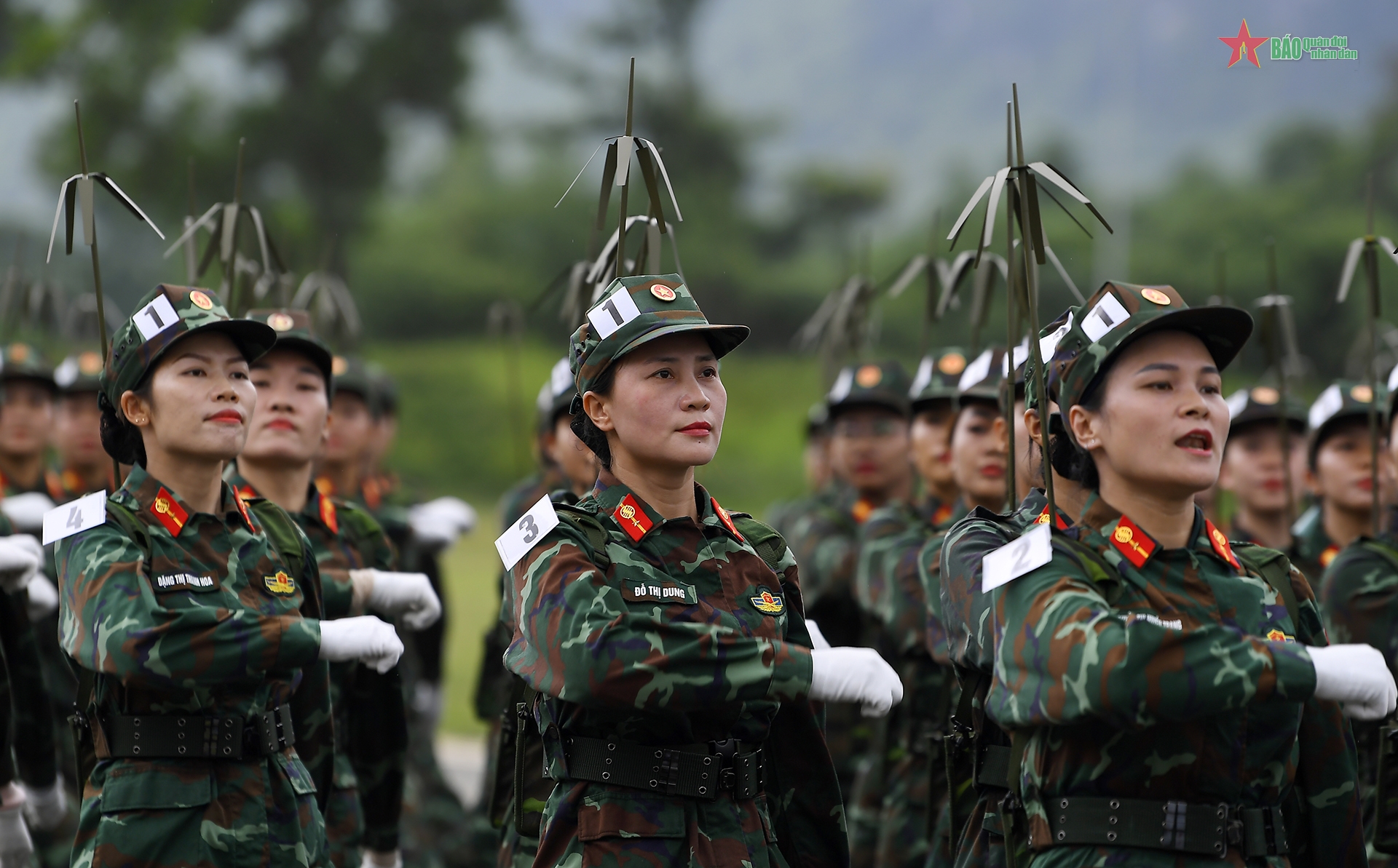 Các khối diễu binh, diễu hành trong nhiệm vụ A80 hợp luyện lần thứ nhất