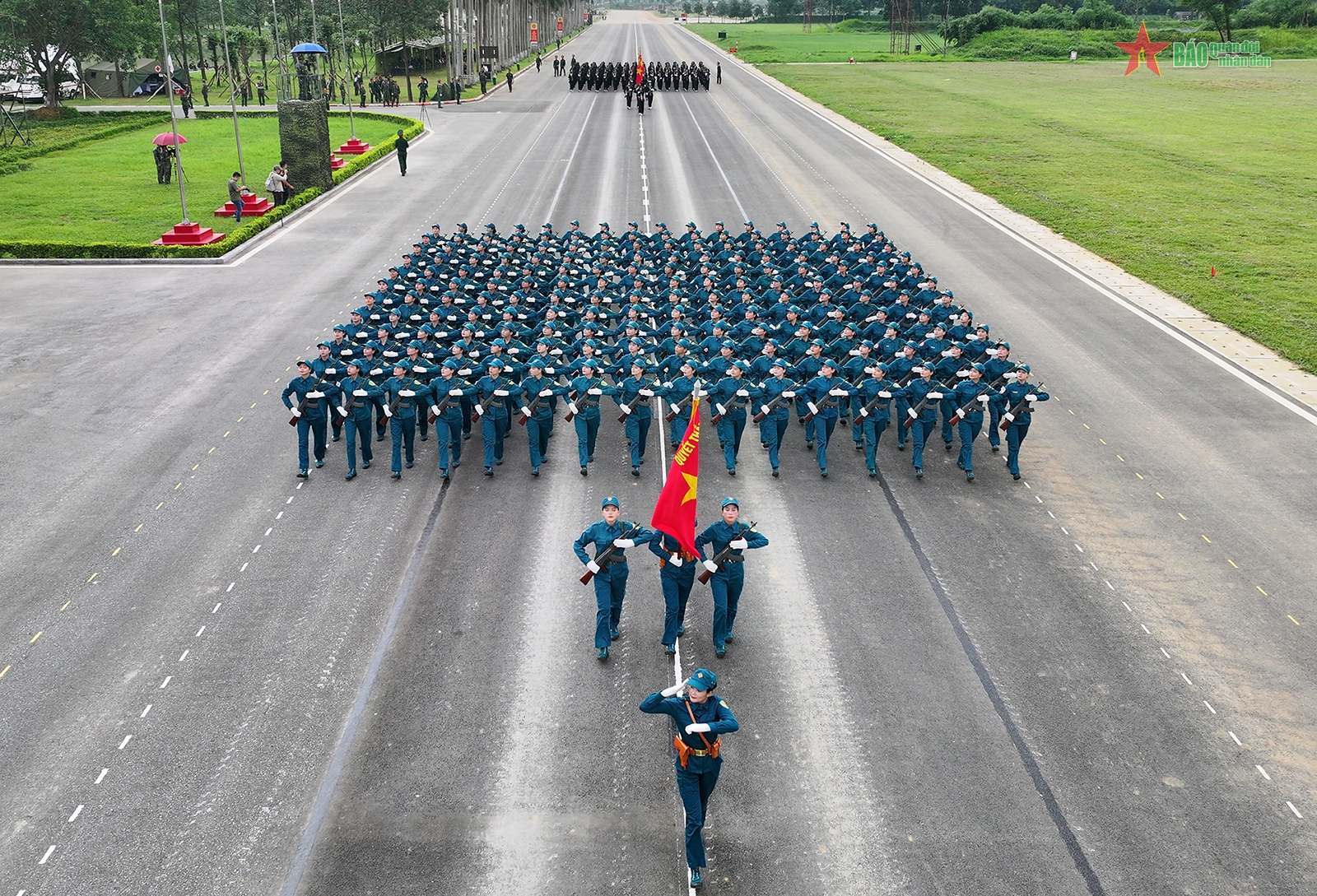 Các khối diễu binh, diễu hành trong nhiệm vụ A80 hợp luyện lần thứ nhất