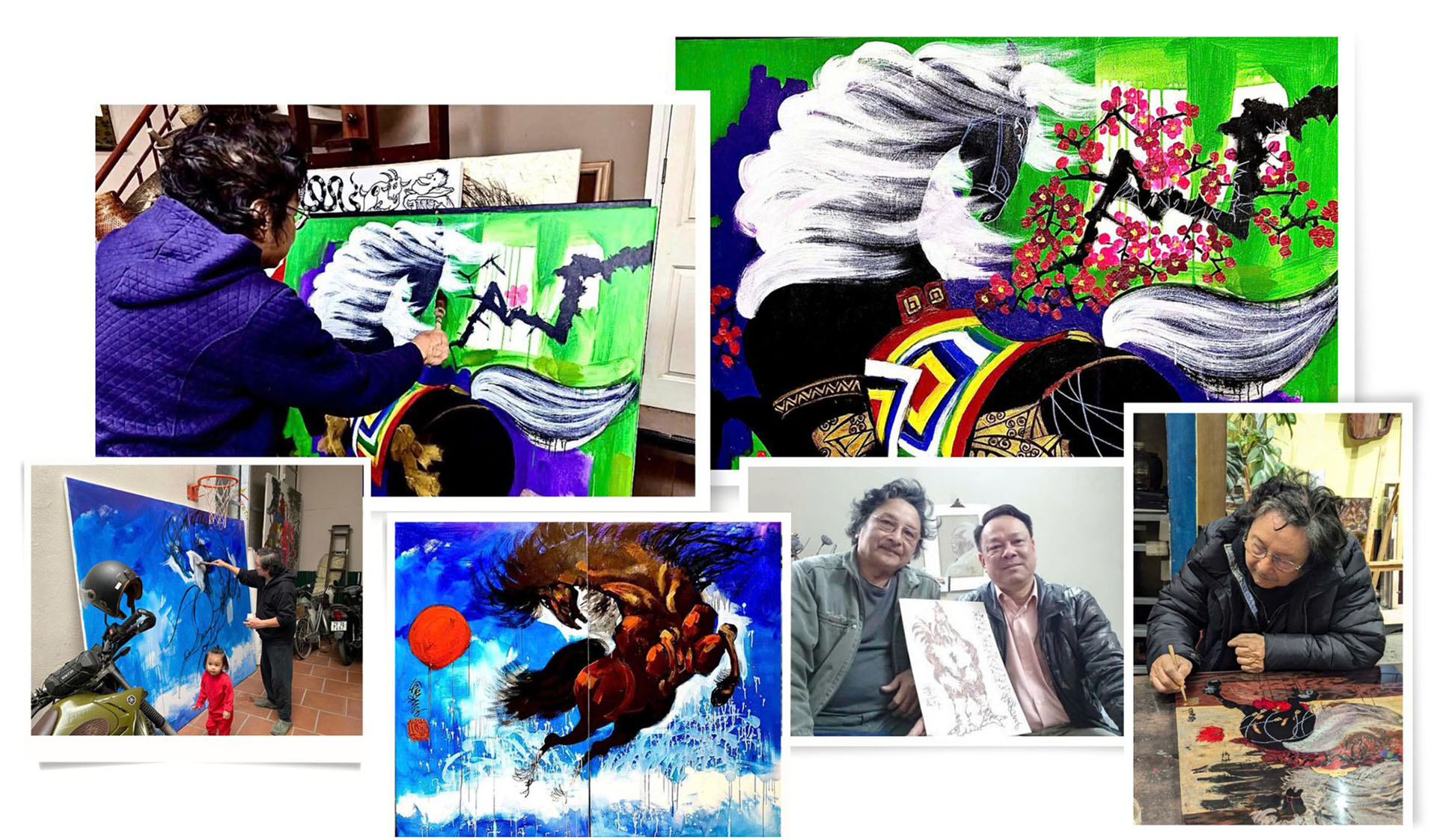 Họa sĩ Lê Trí Dũng: Bản giao hưởng của gió và mây trên lưng chiến mã