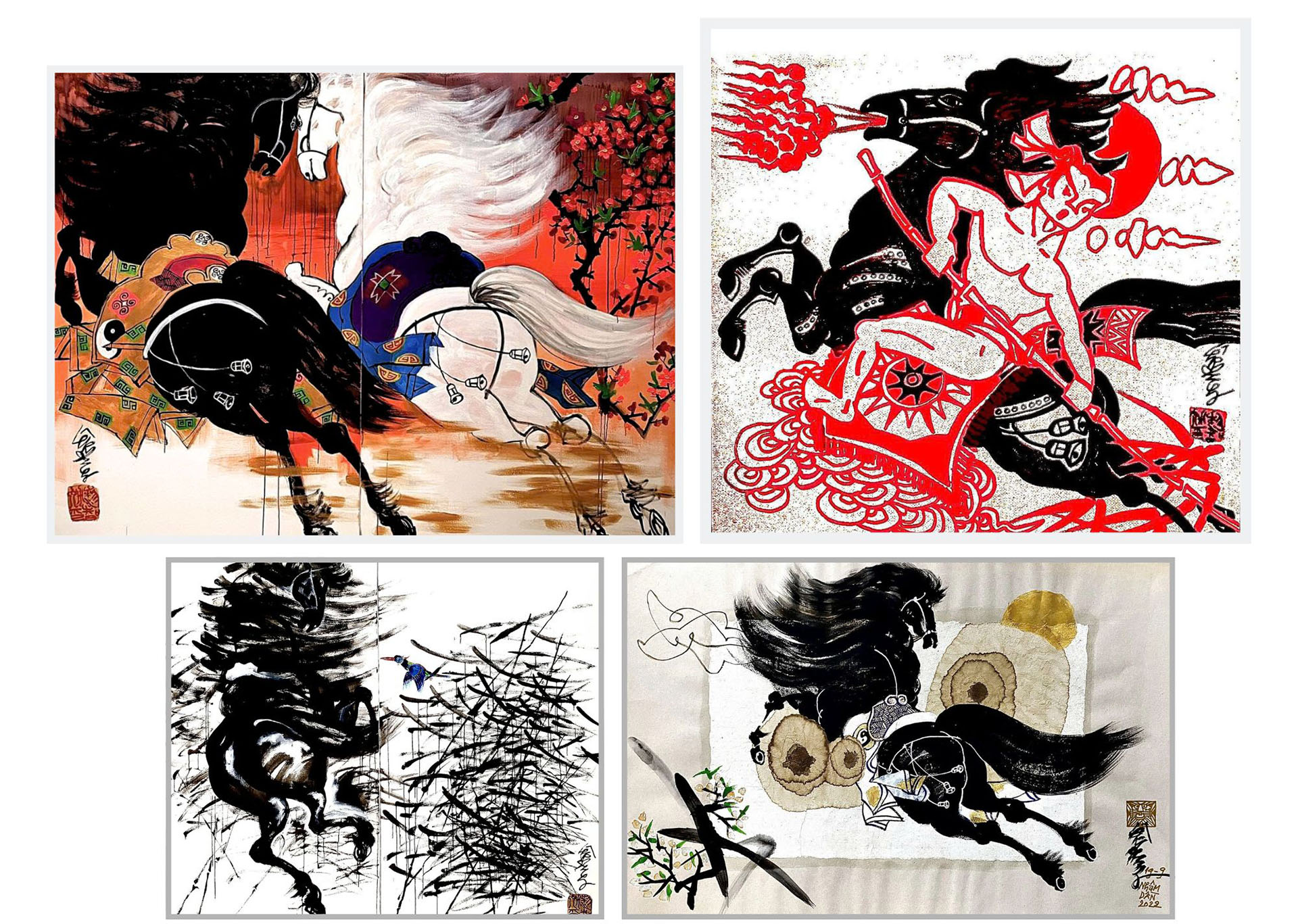 Họa sĩ Lê Trí Dũng: Bản giao hưởng của gió và mây trên lưng chiến mã