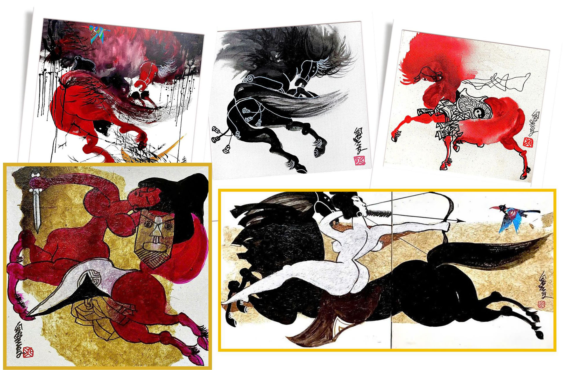 Họa sĩ Lê Trí Dũng: Bản giao hưởng của gió và mây trên lưng chiến mã