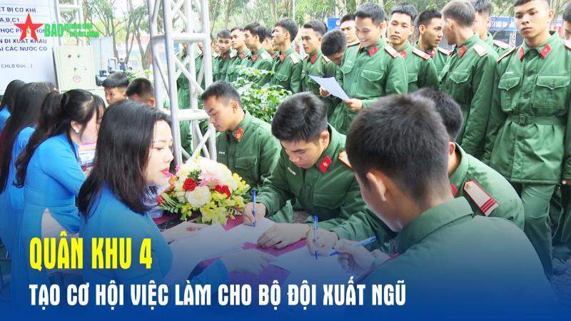 Quân khu 4 tạo cơ hội việc làm cho bộ đội xuất ngũ