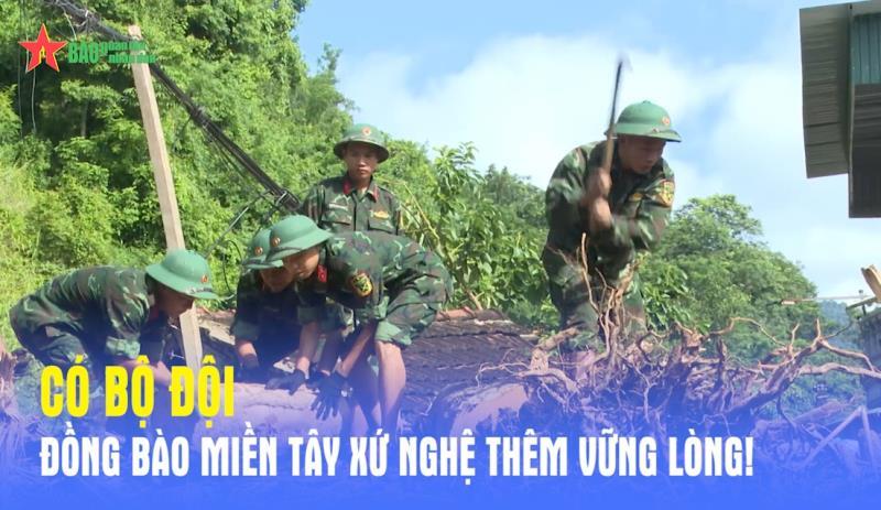 Có bộ đội, đồng bào miền Tây xứ Nghệ thêm vững lòng