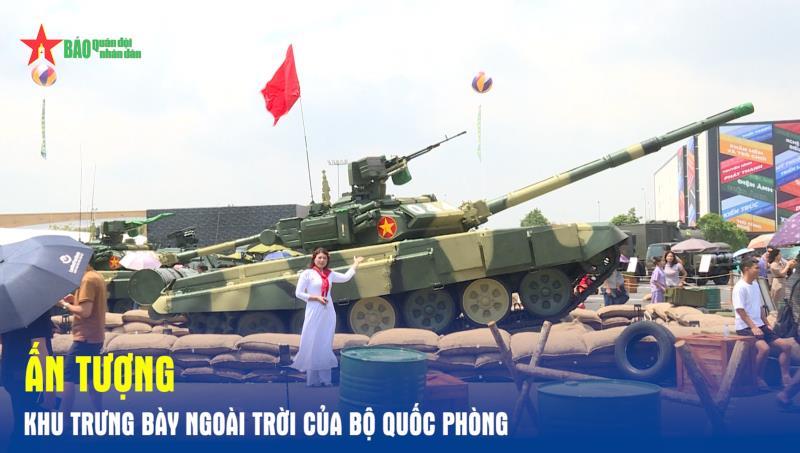 Ấn tượng khu trưng bày ngoài trời của Bộ Quốc phòng