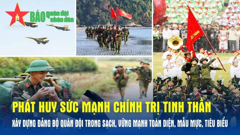 Phát huy sức mạnh chính trị tinh thần xây dựng Đảng bộ Quân đội trong sạch, vững mạnh toàn diện, mẫu mực, tiêu biểu