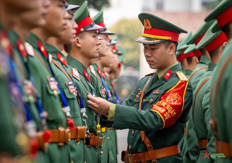 Tiểu đoàn Vệ binh-Kiểm soát quân sự (Bộ tư lệnh Thủ đô Hà Nội) sẵn sàng vì Đại hội XIV của Đảng