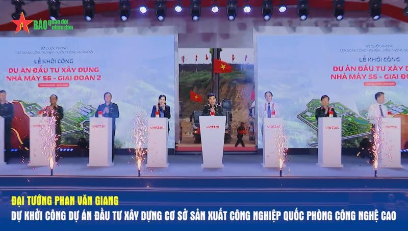 Đại tướng Phan Văn Giang dự khởi công dự án đầu tư xây dựng cơ sở sản xuất công nghiệp quốc phòng công nghệ cao