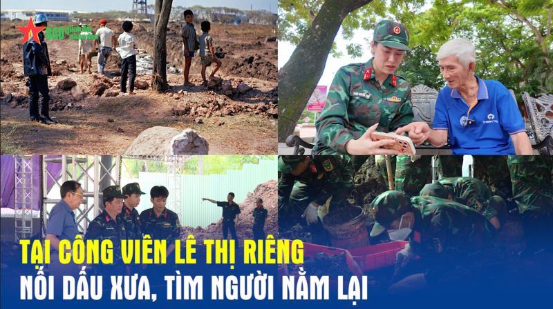 Tại Công viên Lê Thị Riêng Nối dấu xưa, tìm người nằm lại