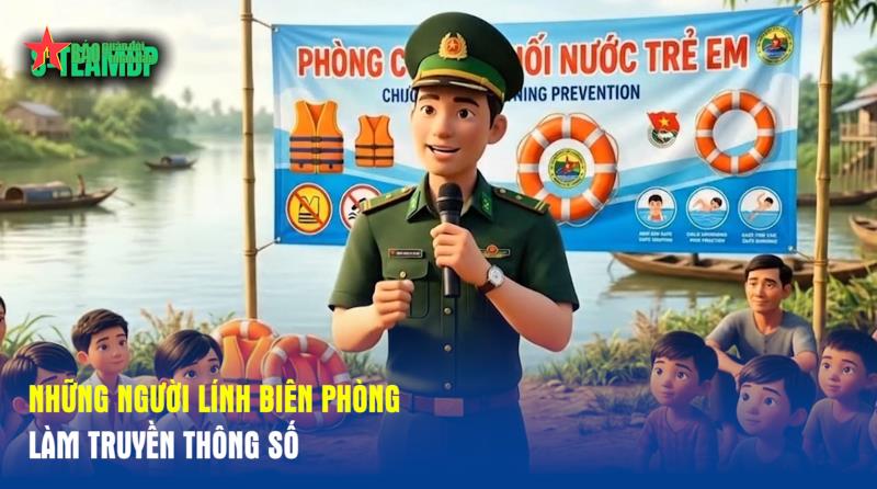 Những người lính Biên phòng làm truyền thông số