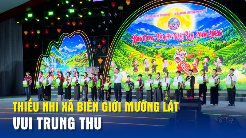 Thiếu nhi xã biên giới Mường Lát vui Trung thu