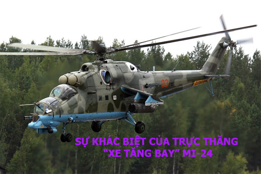 Sự khác biệt của trực thăng “xe tăng bay” Mi-24
