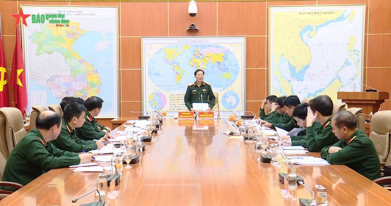 Thượng tướng Nguyễn Tân Cương chủ trì Hội nghị Ban Chỉ đạo xây dựng Đề án chức danh, chức vụ lãnh đạo trong Quân đội nhân dân Việt Nam