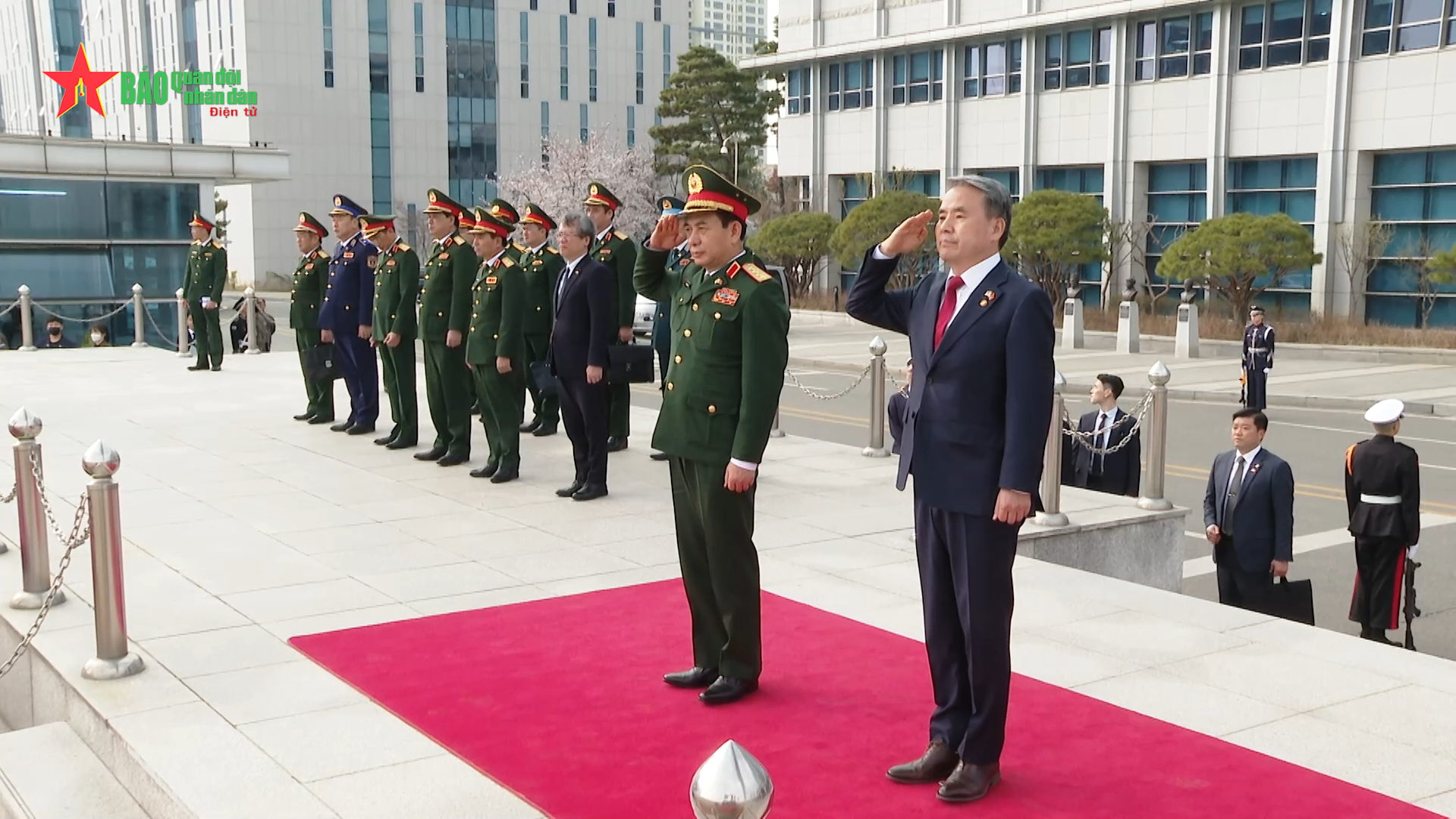 Bộ trưởng Bộ Quốc phòng Phan Văn Giang thăm chính thức Hàn Quốc