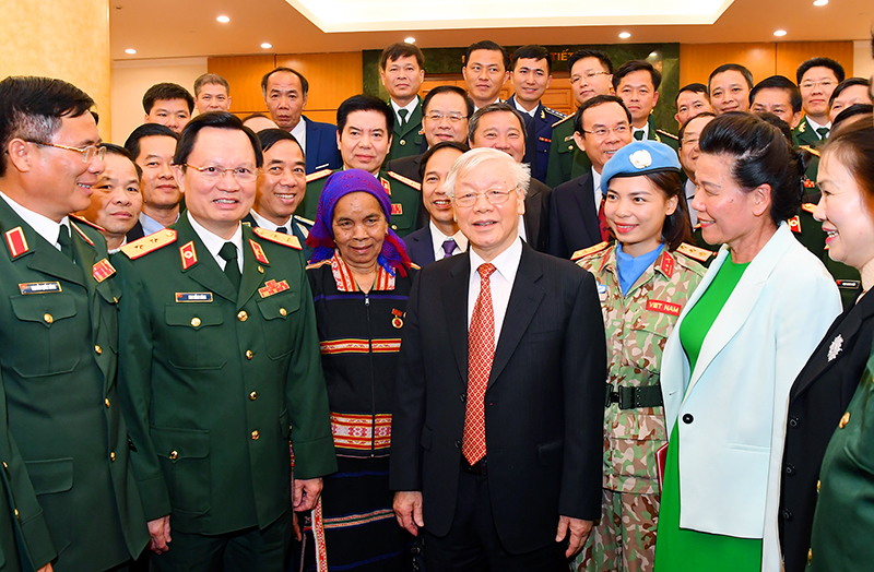 View - 	Xây dựng Quân đội vững mạnh về chính trị theo chỉ đạo của Tổng Bí thư Nguyễn Phú Trọng